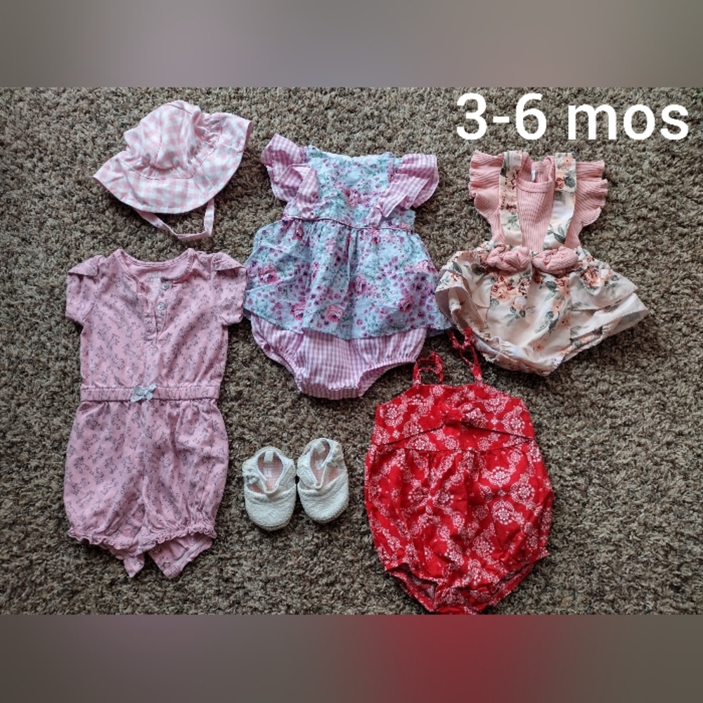3-6 MOS BABY GIRL SUMMER BUNDLE